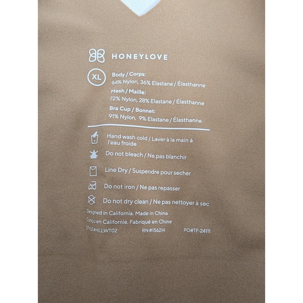 Honeylove LiftWear Cami Women XL Sand Excellent Smoothing Wire-Free Shapewear - Picture 4 of 7